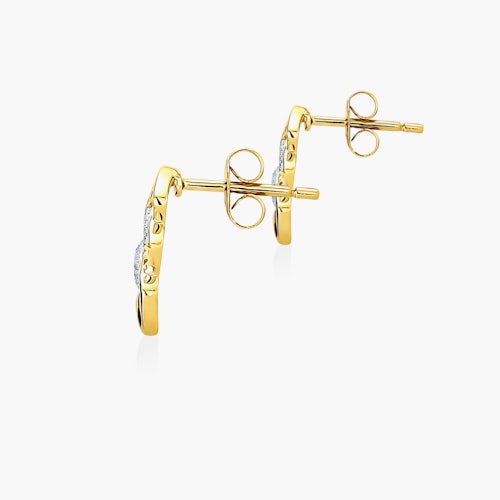 Kolczyki Savicki: złote, diamenty